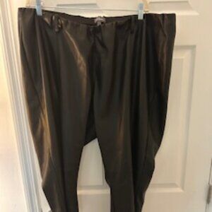 Vegan Leather Straight Leg Pants